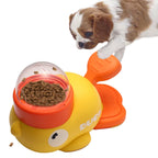 Pet Snack Feeder Dog Food Dispenser Automatic Feeder Puppy Cartoon Duck Design Used to Train Dogs Accessories Cats Cat Supplies