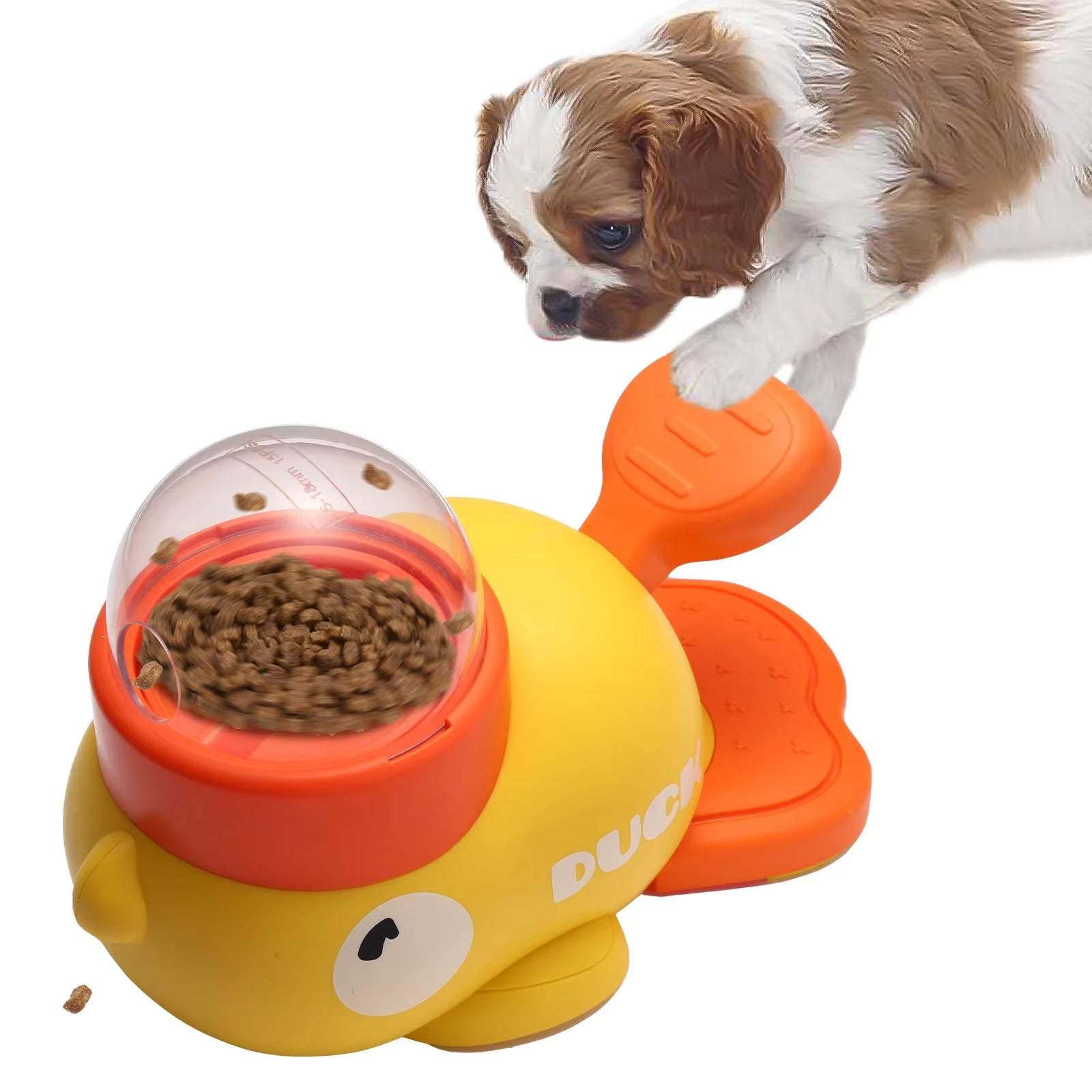 Pet Snack Feeder Dog Food Dispenser Automatic Feeder Puppy Cartoon Duck Design Used to Train Dogs Accessories Cats Cat Supplies