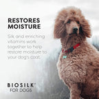 for Dogs Silk Therapy Conditioner with Natural Coconut Oil | Coconut Oil Dog Conditioner from  for Dogs | Pet Conditioner for Dogs, 12 Ounces,Beige