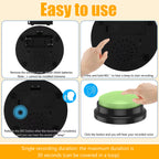 4/6Pcs Recordable Dog Training Buttons with Light Pet Interactive Dog Cat Pet Training Buzzer Talking Button Intelligence Toy