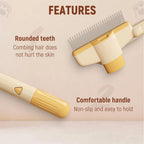 Cat Brush for Shedding, New Cat Deshedding Brush with Release Button, Cat Grooming Brush for Short and Long Haired Cats
