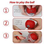 Interactive Cat Toys Ball Automatic for Indoor Cats Fast Rolling on Carpet Chirping & Motion Activate Cat Toys Pet Toy Interactive Motion Activate