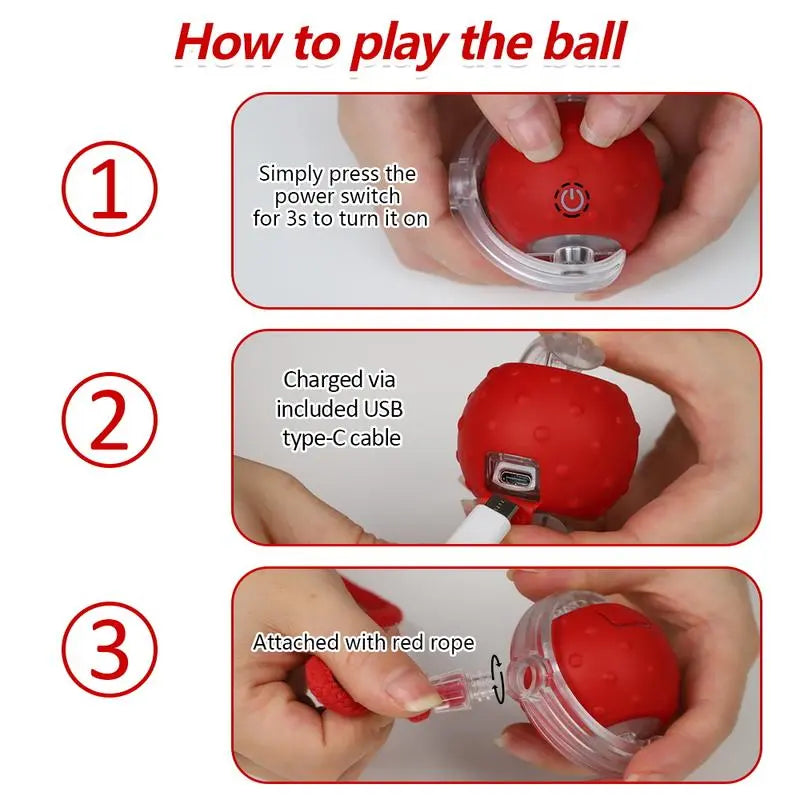 Interactive Cat Toys Ball Automatic for Indoor Cats Fast Rolling on Carpet Chirping & Motion Activate Cat Toys Pet Toy Interactive Motion Activate