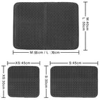 Pet Cat Litter Mat Waterproof EVA Double Layer Cat Litter Trapping Pet Litter Box Mat Clean Pad Products for Cats Accessories