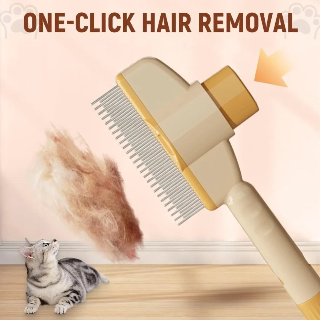 Cat Brush for Shedding, New Cat Deshedding Brush with Release Button, Cat Grooming Brush for Short and Long Haired Cats