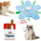 Interactive Unpredicatable Moving Feather Hunting Cat Toy , Hide and Seek Rechargeable Cat Toy for Bored Cat,Automatic Chargeable，Indoor Exercise & Boredom Relief for All Breeds Cats , Essential for Petlovers
